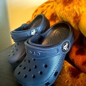 Navy Crocs